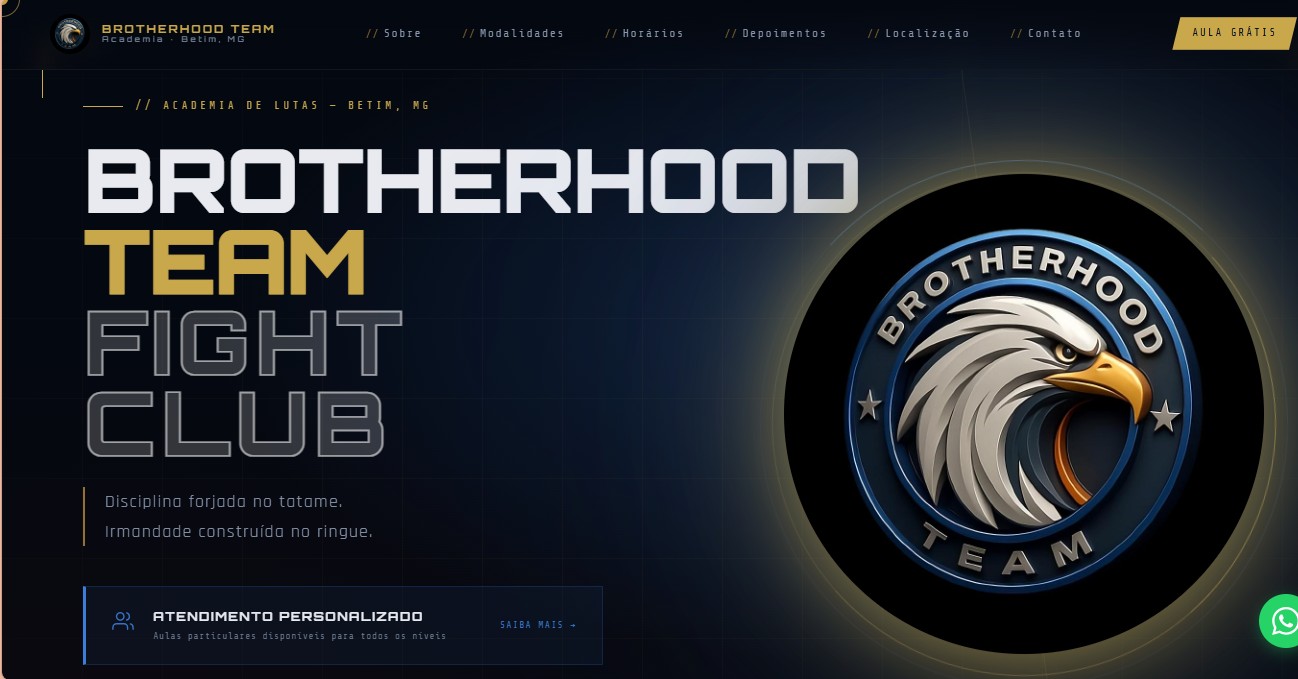 Preview do projeto Brotherhood Team